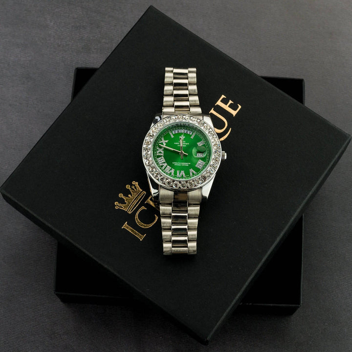 Iced Out Presidential Watch - ICECLIQUE JEWELRY