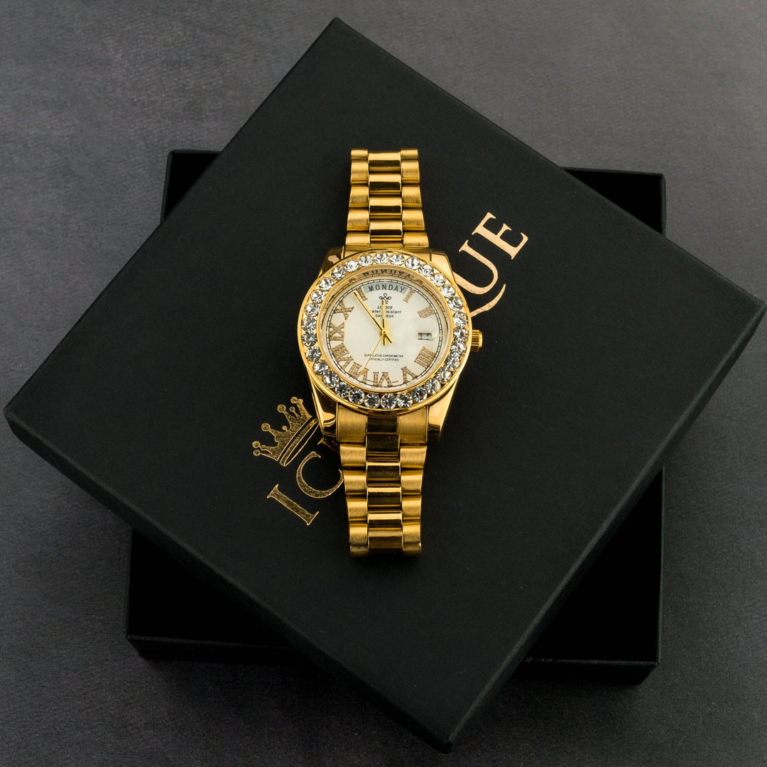 Iced Out Presidential Watch - ICECLIQUE JEWELRY