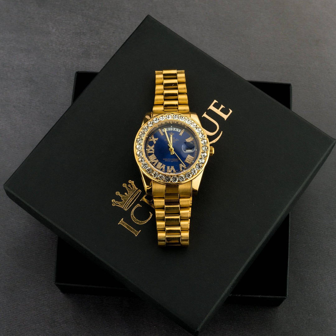 Iced Out Presidential Watch - ICECLIQUE JEWELRY