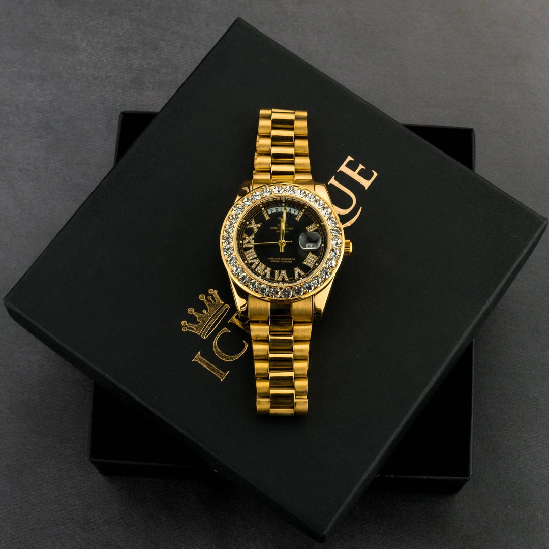 Iced Out Presidential Watch - ICECLIQUE JEWELRY