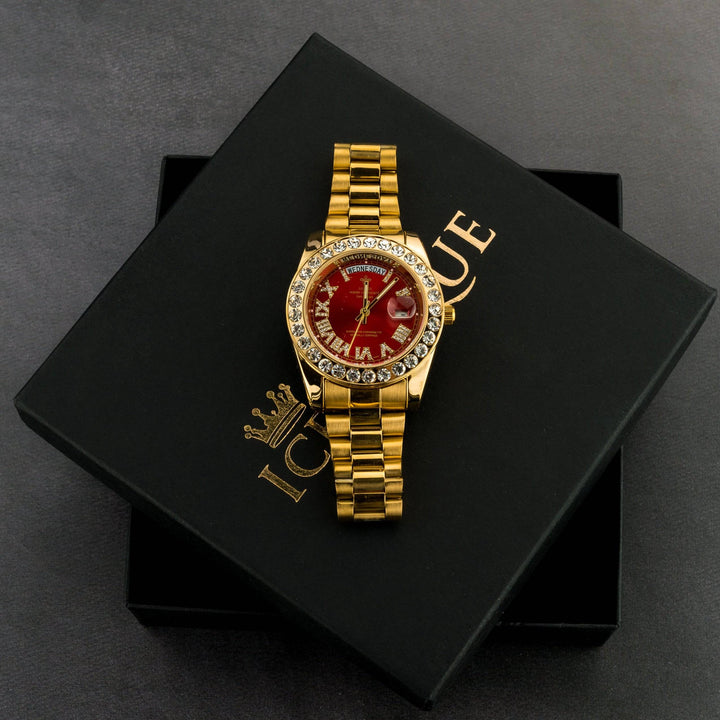 Iced Out Presidential Watch - ICECLIQUE JEWELRY