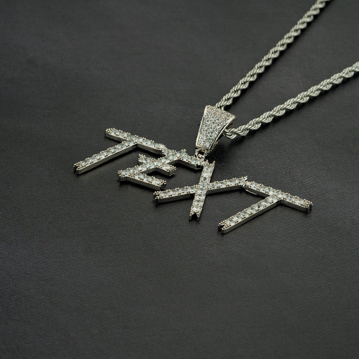 Custom Cursive Letter Pendant - ICECLIQUE JEWELRY