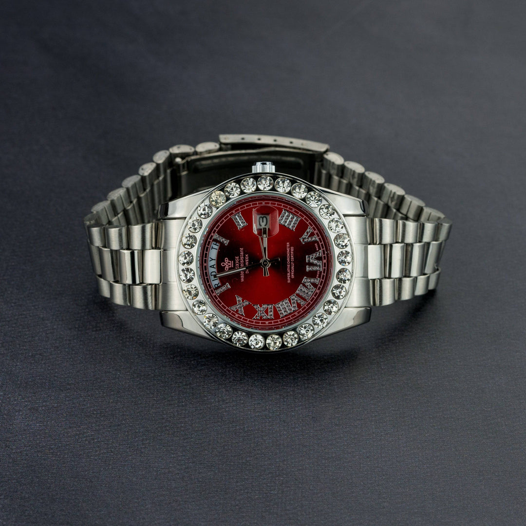 Iced Out Presidential Watch - ICECLIQUE JEWELRY