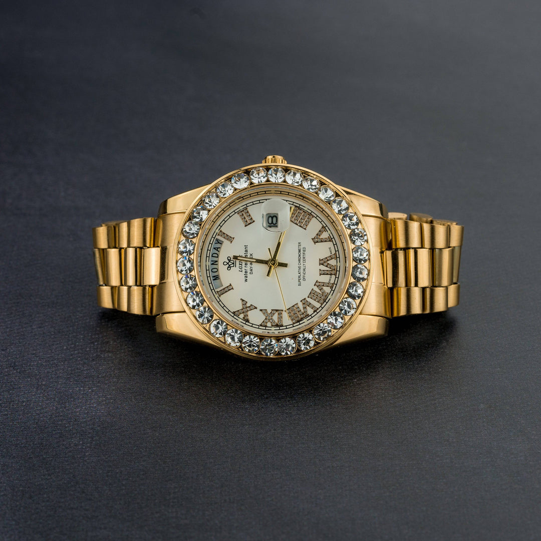 Iced Out Presidential Watch - ICECLIQUE JEWELRY