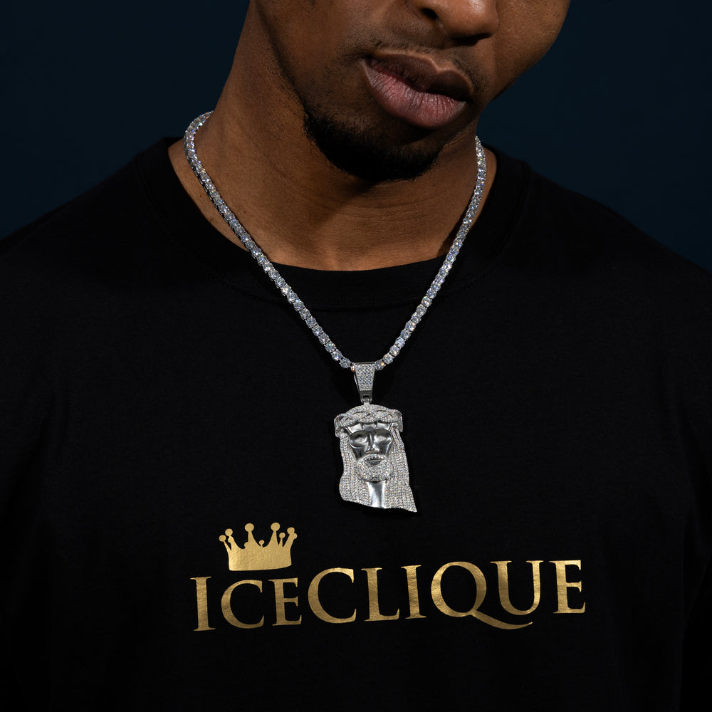 Iced Big Jesus Pendant - ICECLIQUE JEWELRY