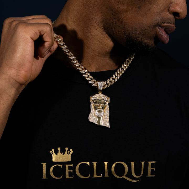 Iced Big Jesus Pendant - ICECLIQUE JEWELRY