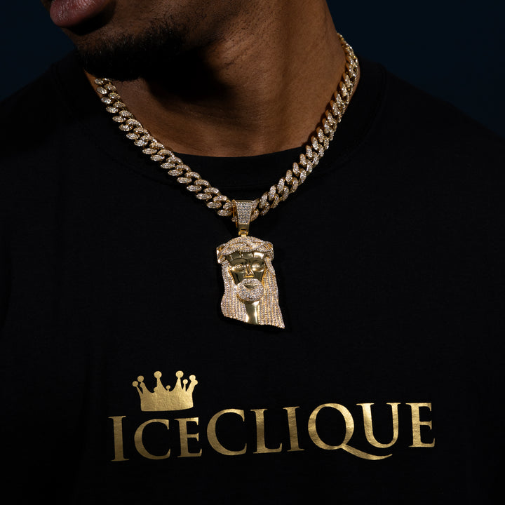Iced 4ct Jesus Pendant - Moissanite & S925 - ICECLIQUE JEWELRY
