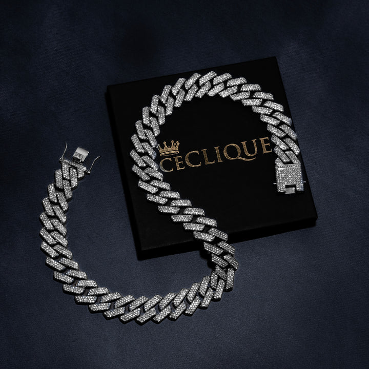 20mm Prong Chain & Prong Bracelet Bundle - ICECLIQUE JEWELRY
