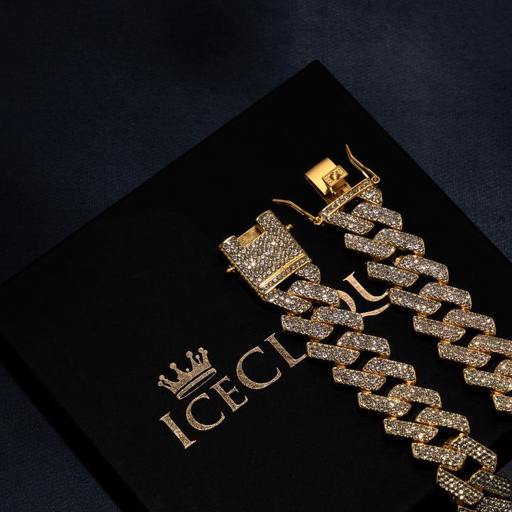20mm Prong Chain & Prong Bracelet Bundle - ICECLIQUE JEWELRY