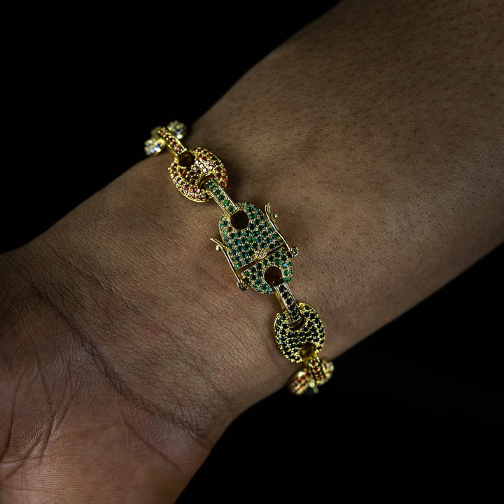 14mm Colored Gucci Link Bracelet - ICECLIQUE JEWELRY