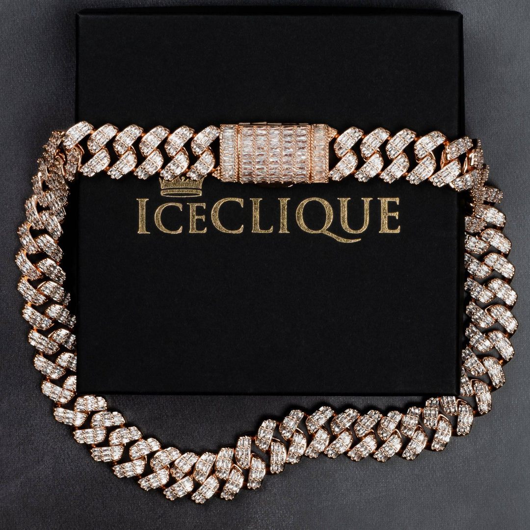 20mm Baguette Prong Chain - ICECLIQUE JEWELRY