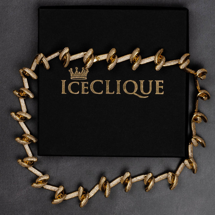 5mm Barbed Wire Chain - ICECLIQUE JEWELRY