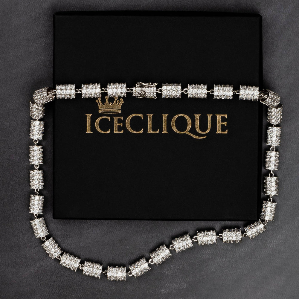 10mm Iced Cylinder Chain - ICECLIQUE JEWELRY