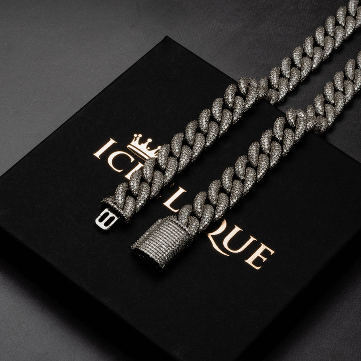 12mm Iced Miami Cuban Chain - ICECLIQUE JEWELRY