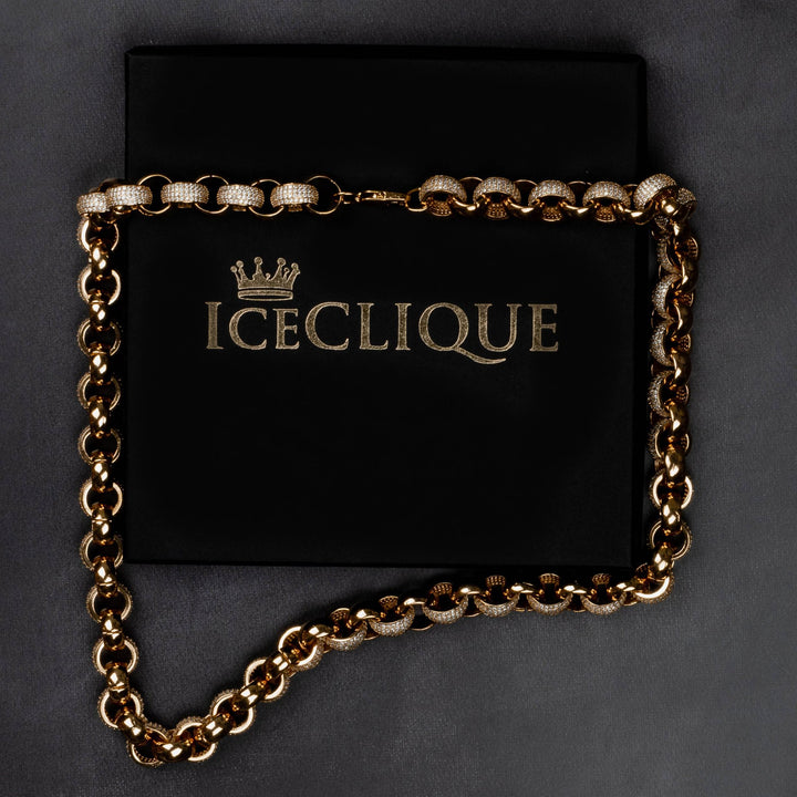 10mm Interlocked Ring Chain - ICECLIQUE JEWELRY