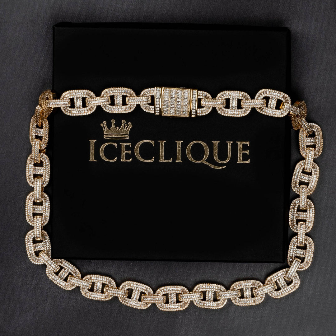 14mm Mariner Baguette Chain - ICECLIQUE JEWELRY