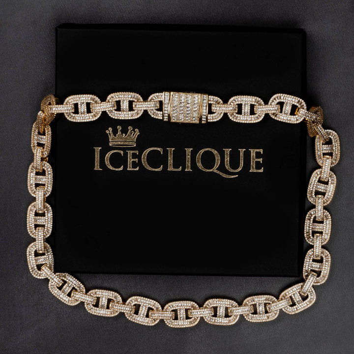 14mm Mariner Baguette Chain - ICECLIQUE JEWELRY