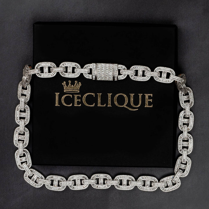 14mm Mariner Baguette Chain - ICECLIQUE JEWELRY
