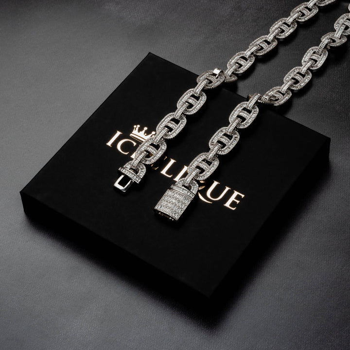 14mm Mariner Baguette Chain - ICECLIQUE JEWELRY