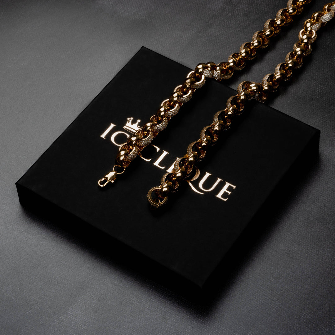 10mm Interlocked Ring Chain - ICECLIQUE JEWELRY