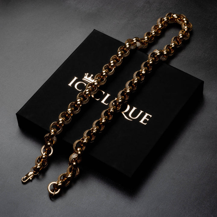 10mm Interlocked Ring Chain - ICECLIQUE JEWELRY