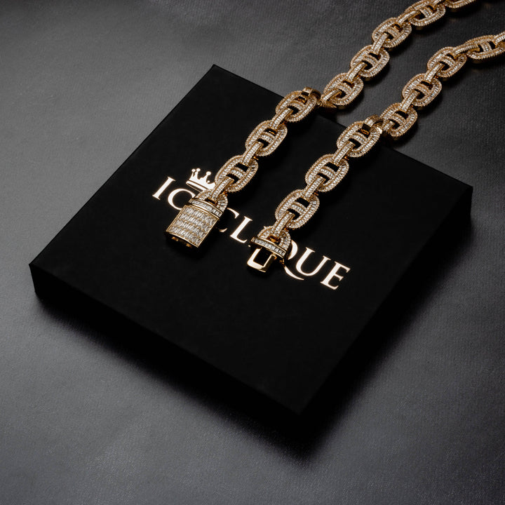 14mm Mariner Baguette Chain - ICECLIQUE JEWELRY