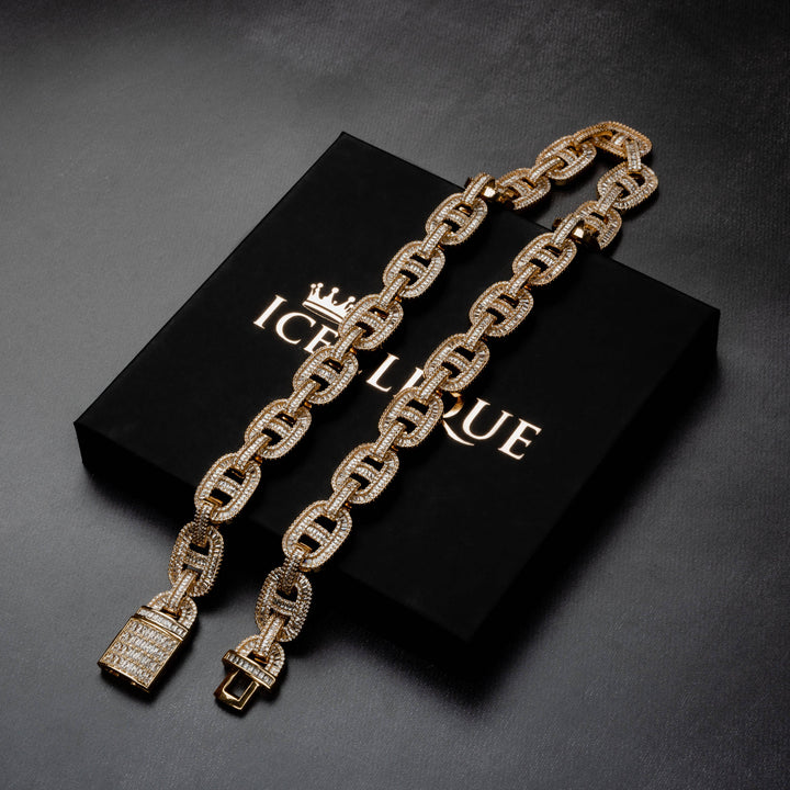 14mm Mariner Baguette Chain - ICECLIQUE JEWELRY