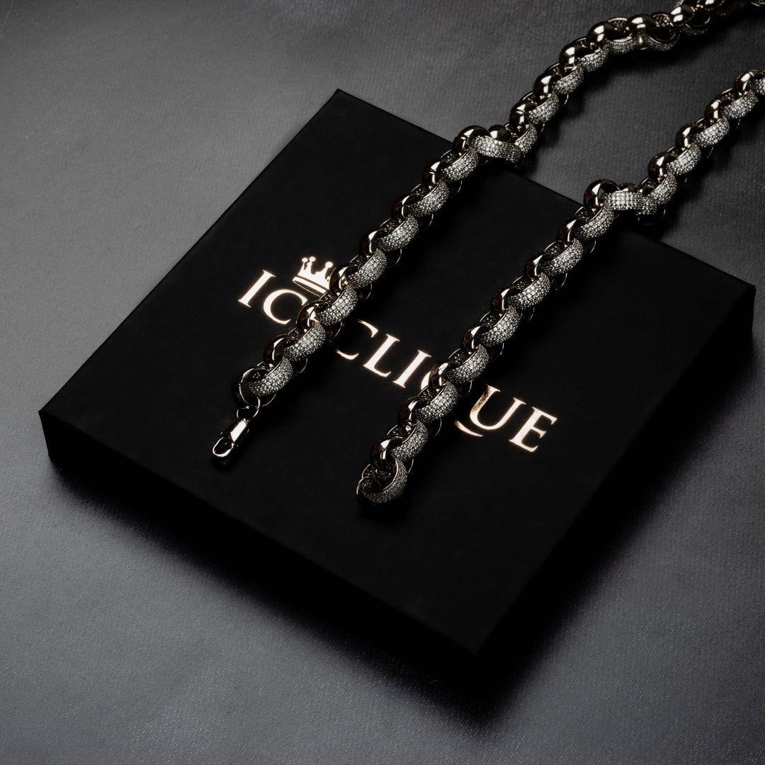 10mm Interlocked Ring Chain - ICECLIQUE JEWELRY