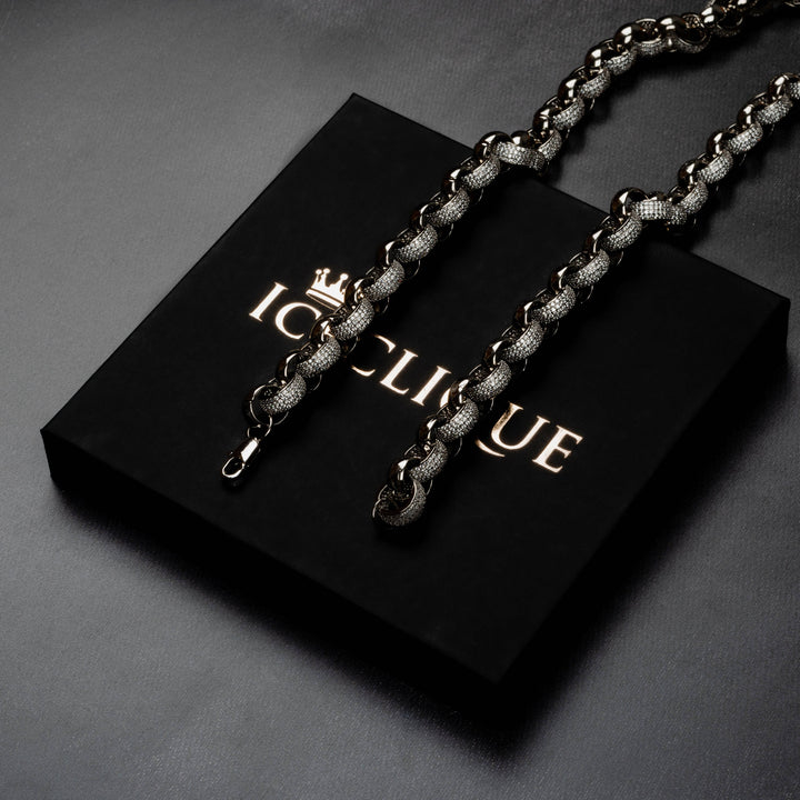 10mm Interlocked Ring Chain - ICECLIQUE JEWELRY