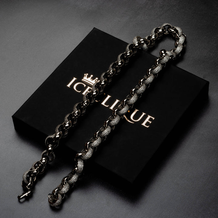 10mm Interlocked Ring Chain - ICECLIQUE JEWELRY