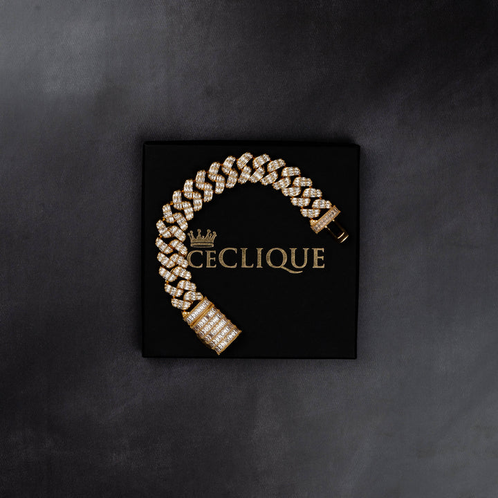 20mm Baguette Prong Bracelet - ICECLIQUE JEWELRY