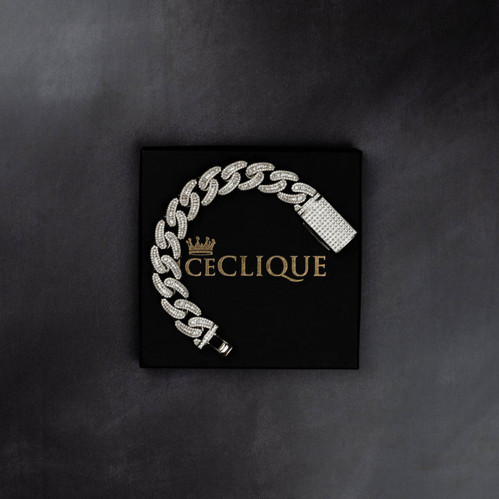 18mm Baguette Bracelet - ICECLIQUE JEWELRY
