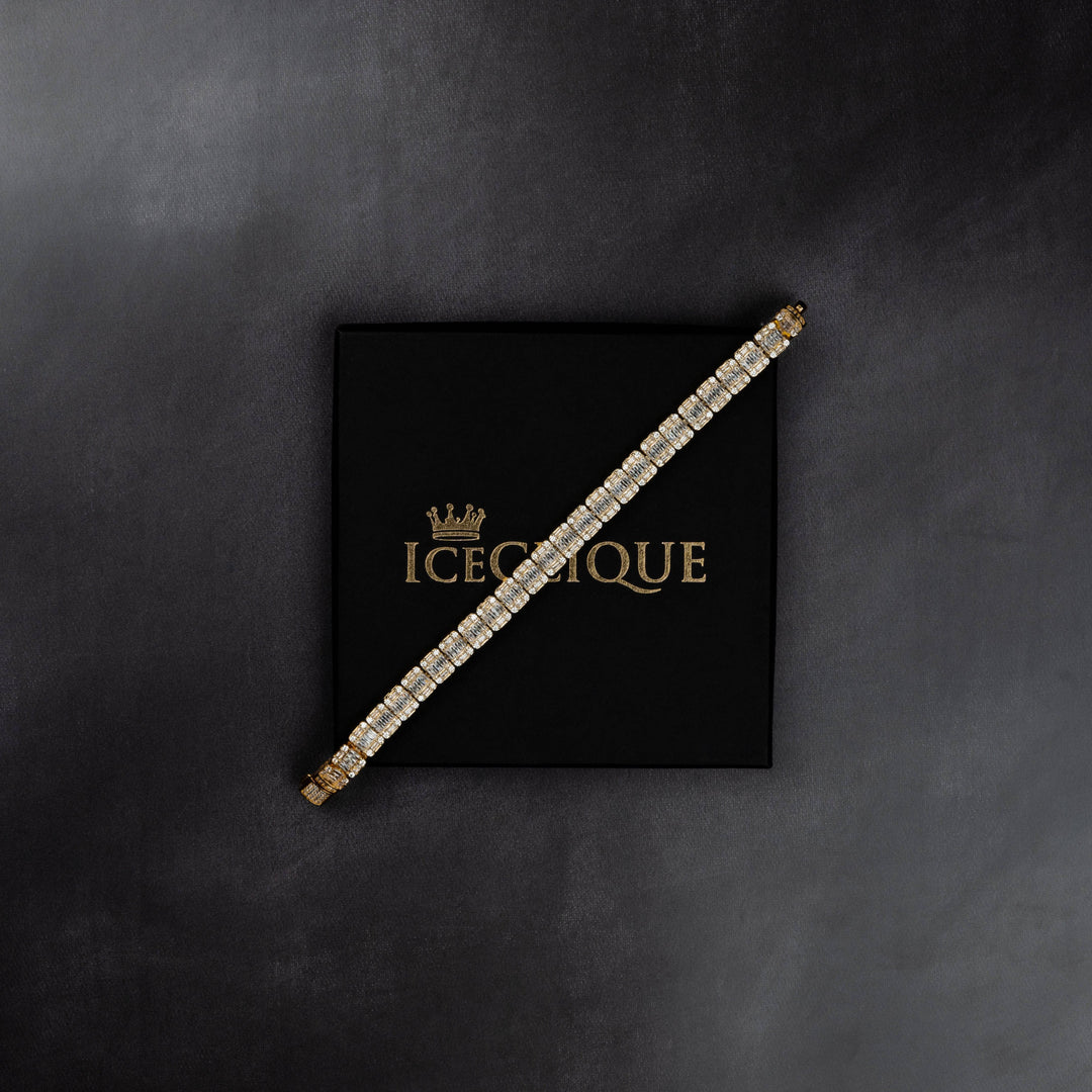 10mm Clustered Tennis Bracelet - ICECLIQUE JEWELRY