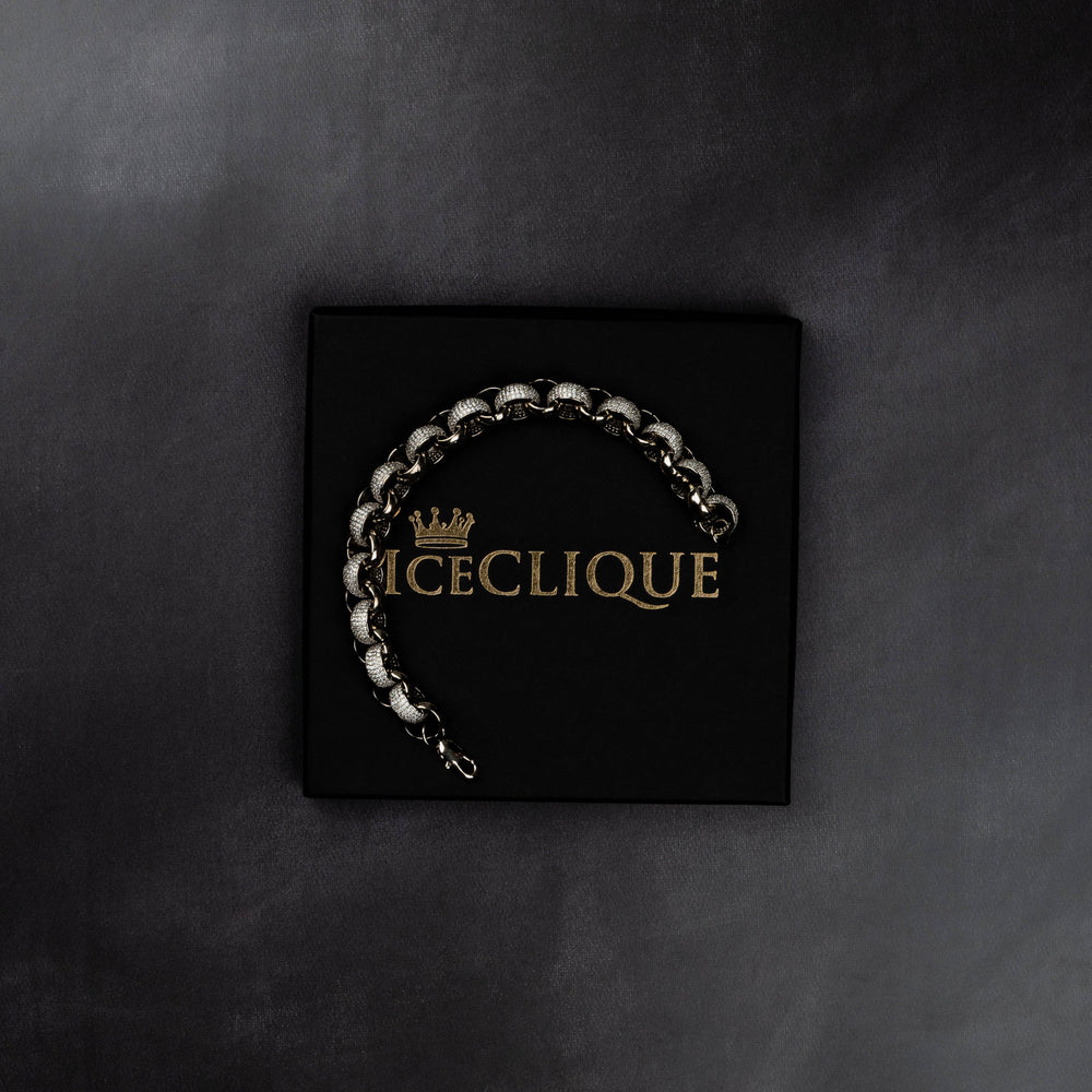 12mm Interlocked Rings Bracelet - ICECLIQUE JEWELRY