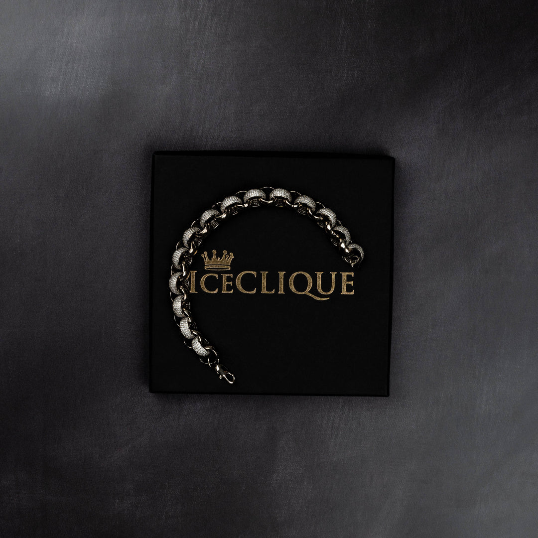 12mm Interlocked Rings Bracelet - ICECLIQUE JEWELRY