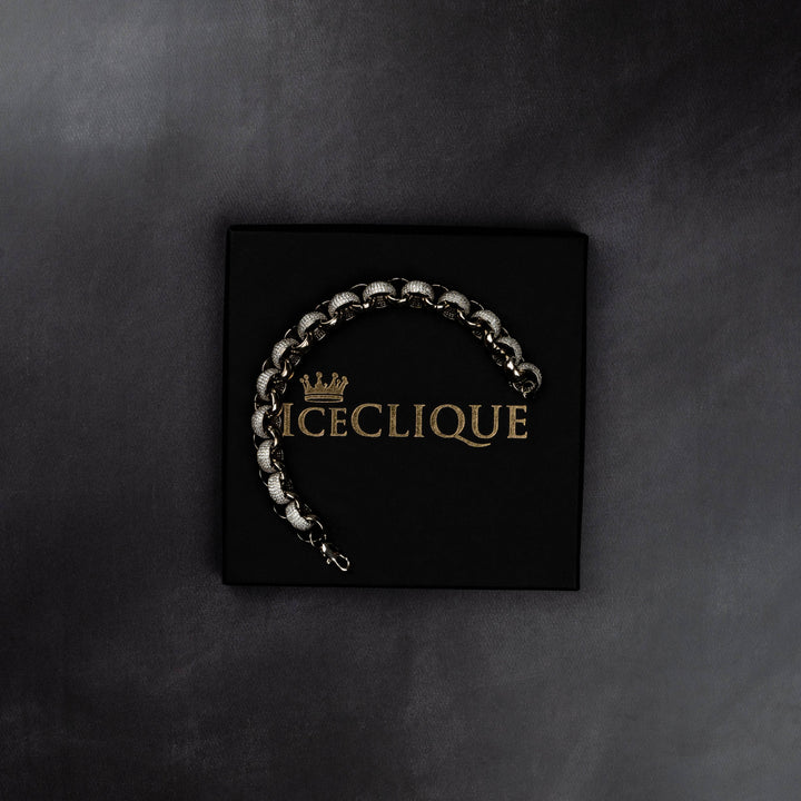 12mm Interlocked Rings Bracelet - ICECLIQUE JEWELRY