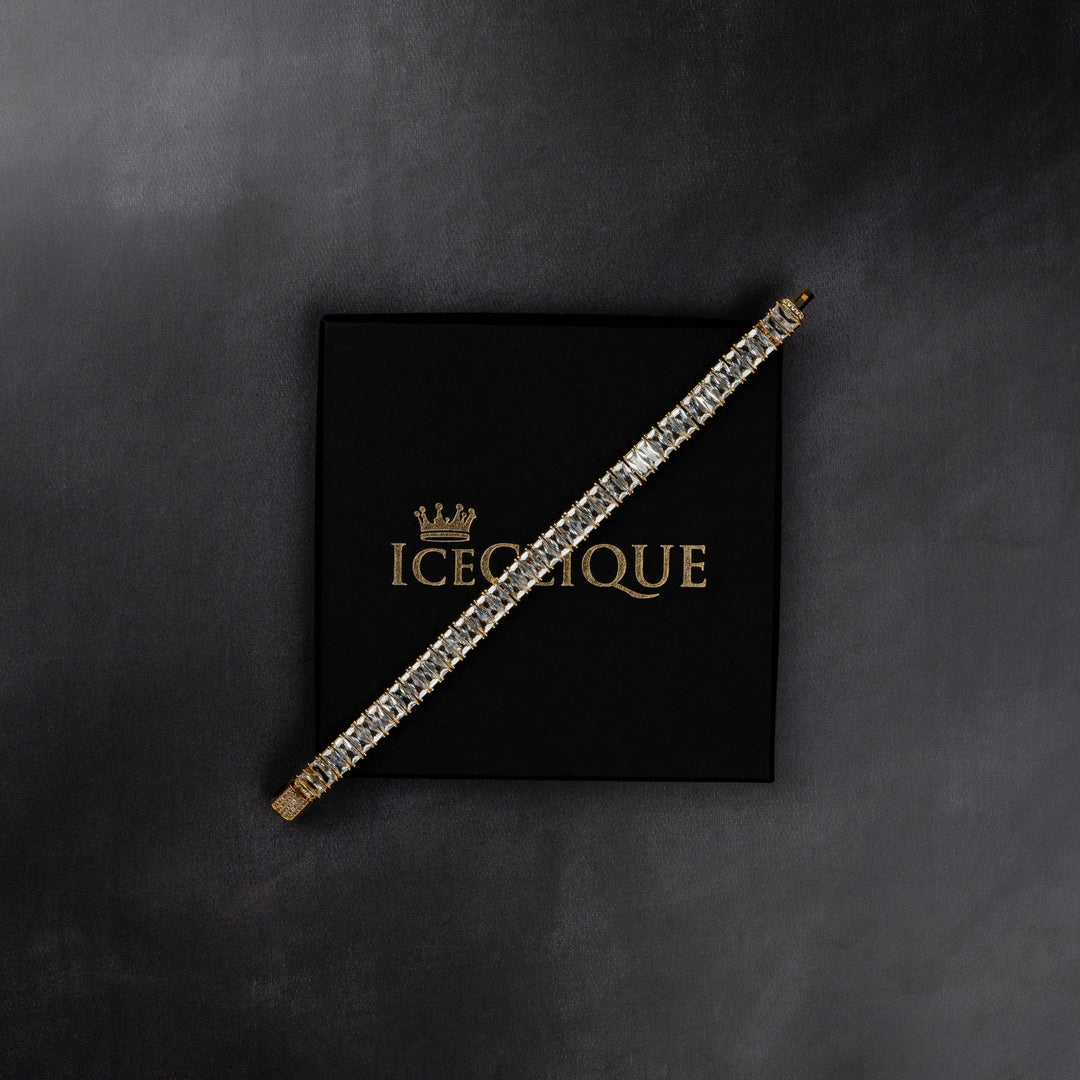 14mm Baguette Bracelet - ICECLIQUE JEWELRY
