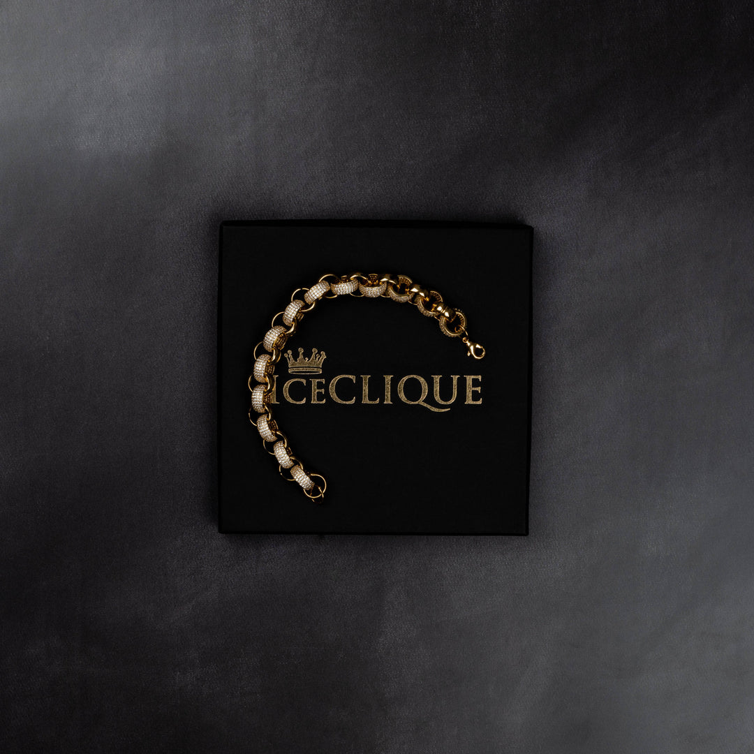 12mm Interlocked Rings Bracelet - ICECLIQUE JEWELRY