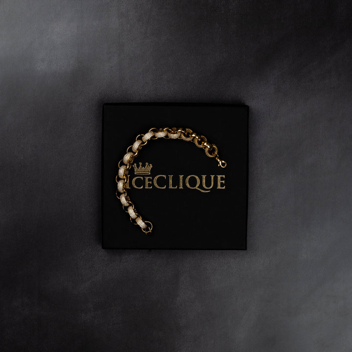 12mm Interlocked Rings Bracelet - ICECLIQUE JEWELRY