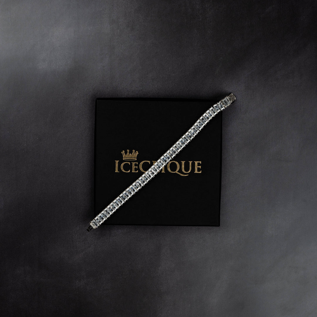 14mm Baguette Bracelet - ICECLIQUE JEWELRY