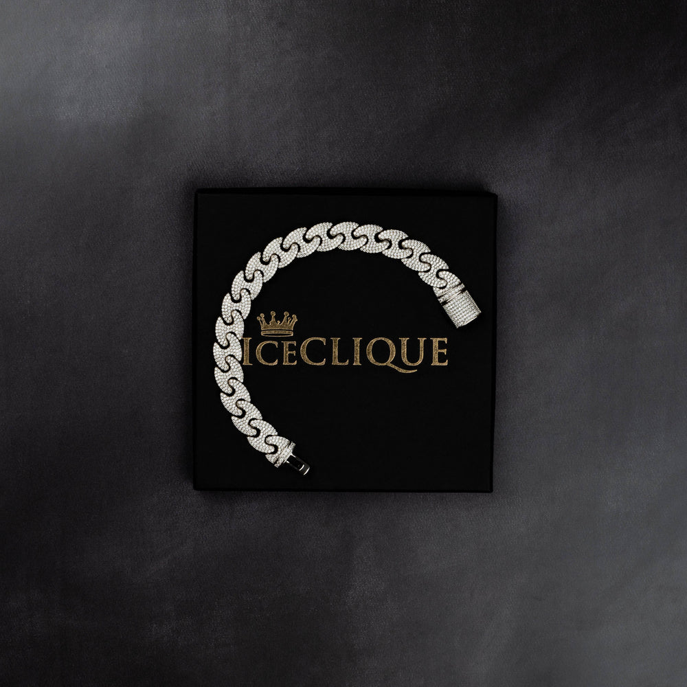 12mm Gucci Link Bracelet - ICECLIQUE JEWELRY