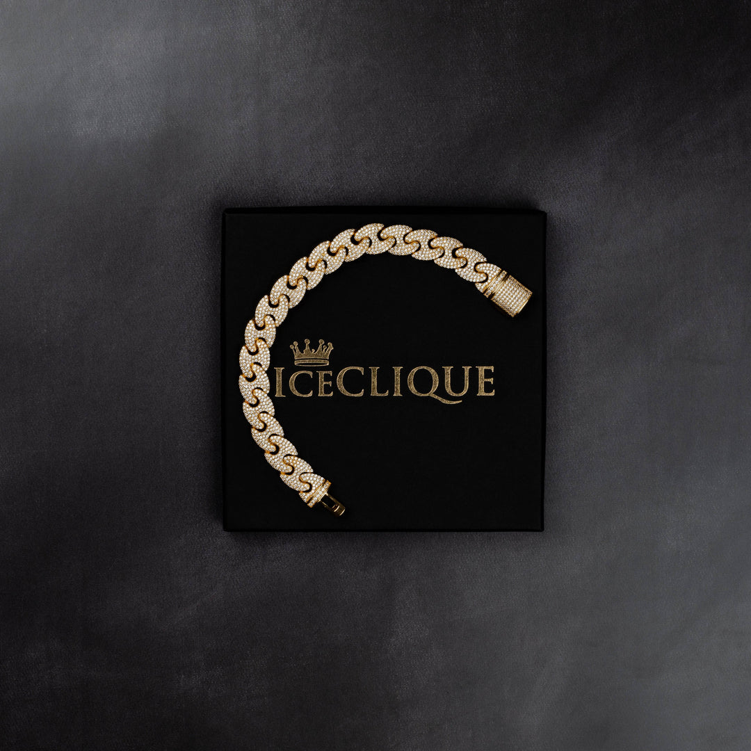 12mm Gucci Link Bracelet - ICECLIQUE JEWELRY
