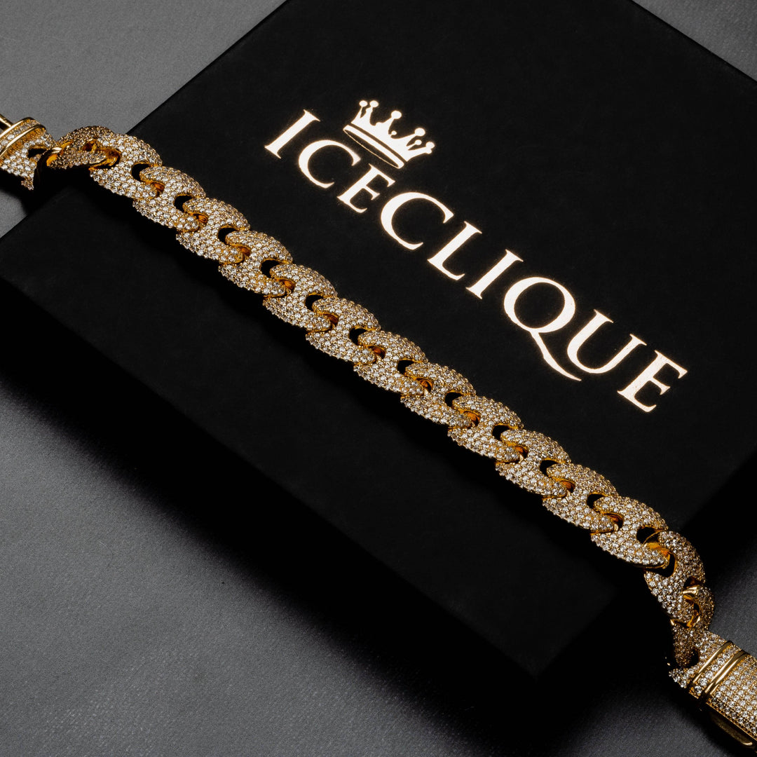 12mm Gucci Link Bracelet - ICECLIQUE JEWELRY
