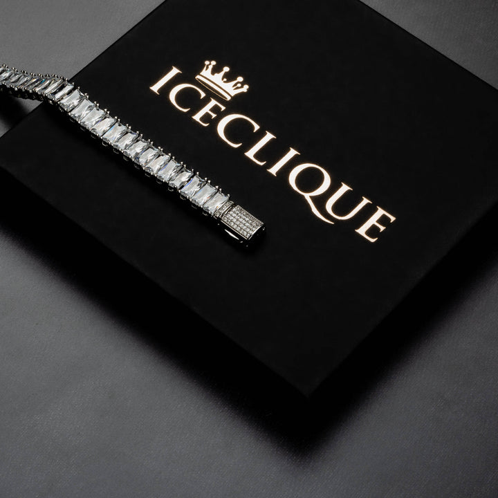 14mm Baguette Bracelet - ICECLIQUE JEWELRY