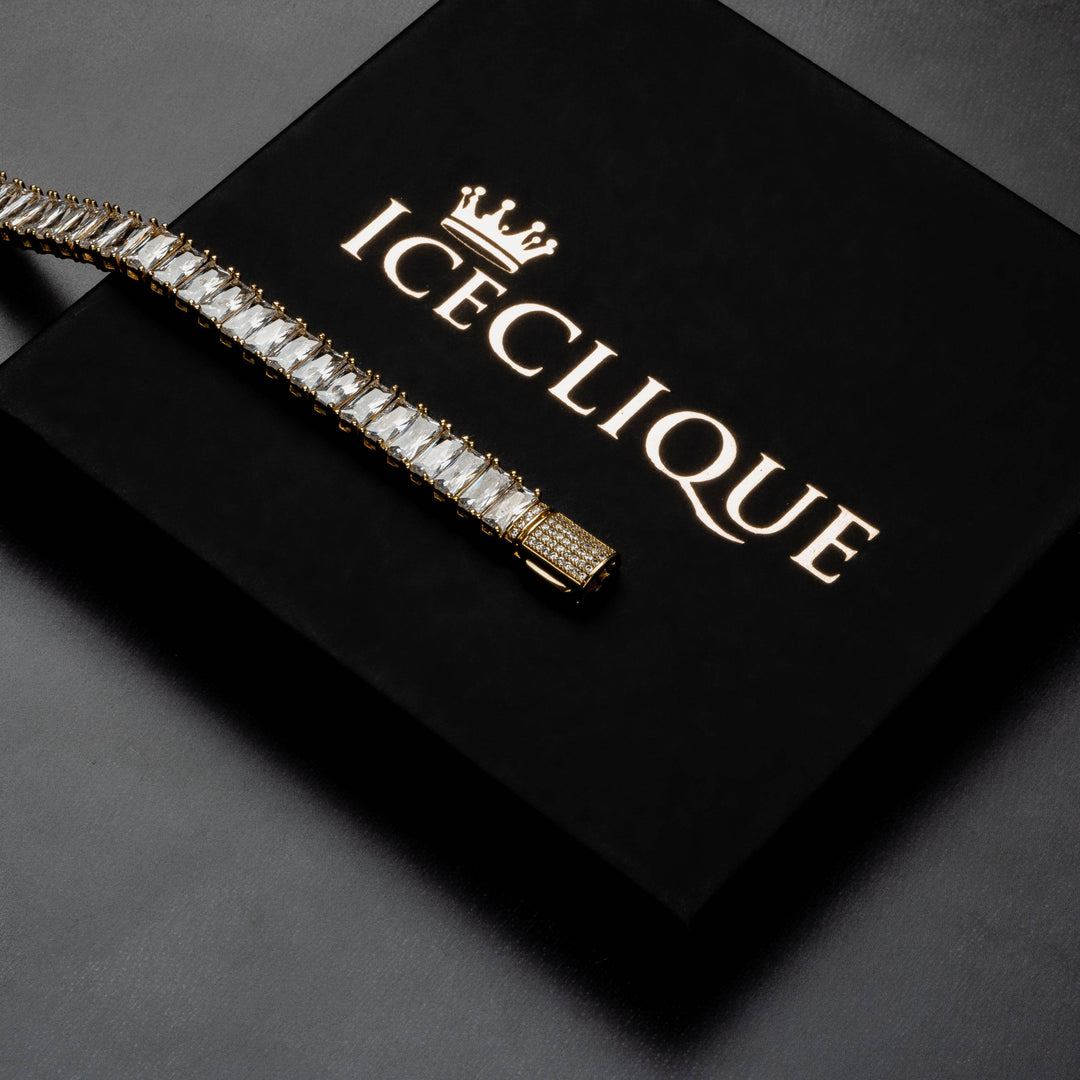14mm Baguette Bracelet - ICECLIQUE JEWELRY