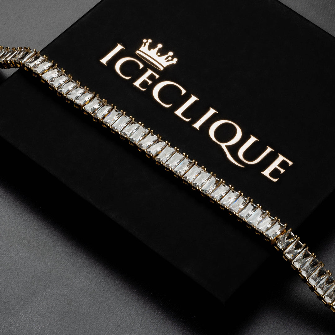 14mm Baguette Bracelet - ICECLIQUE JEWELRY