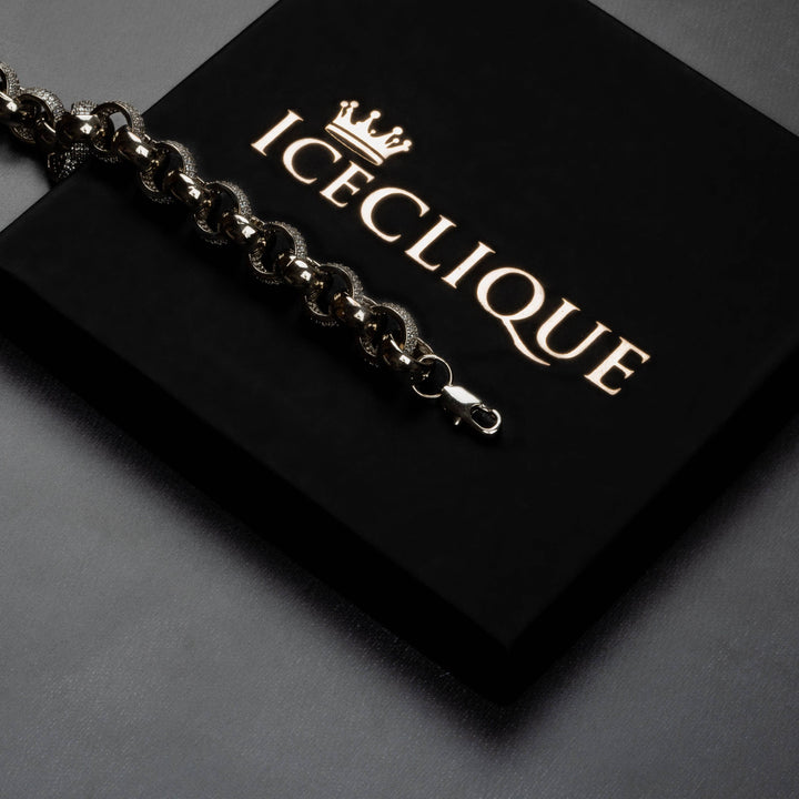 12mm Interlocked Rings Bracelet - ICECLIQUE JEWELRY
