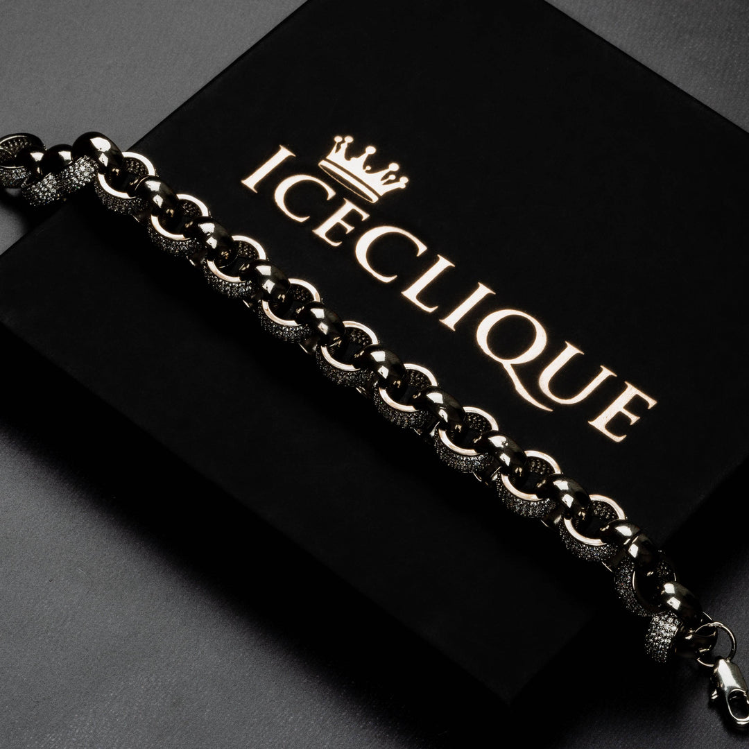 12mm Interlocked Rings Bracelet - ICECLIQUE JEWELRY
