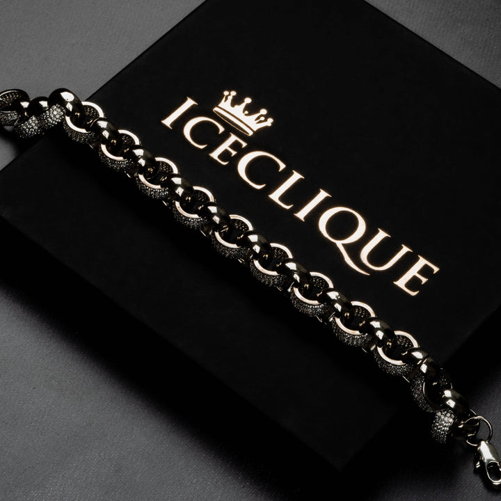 12mm Interlocked Rings Bracelet - ICECLIQUE JEWELRY