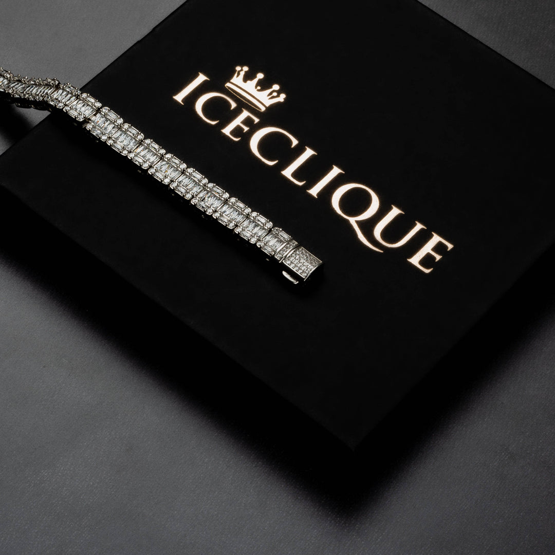 9mm Baguette Bracelet - ICECLIQUE JEWELRY
